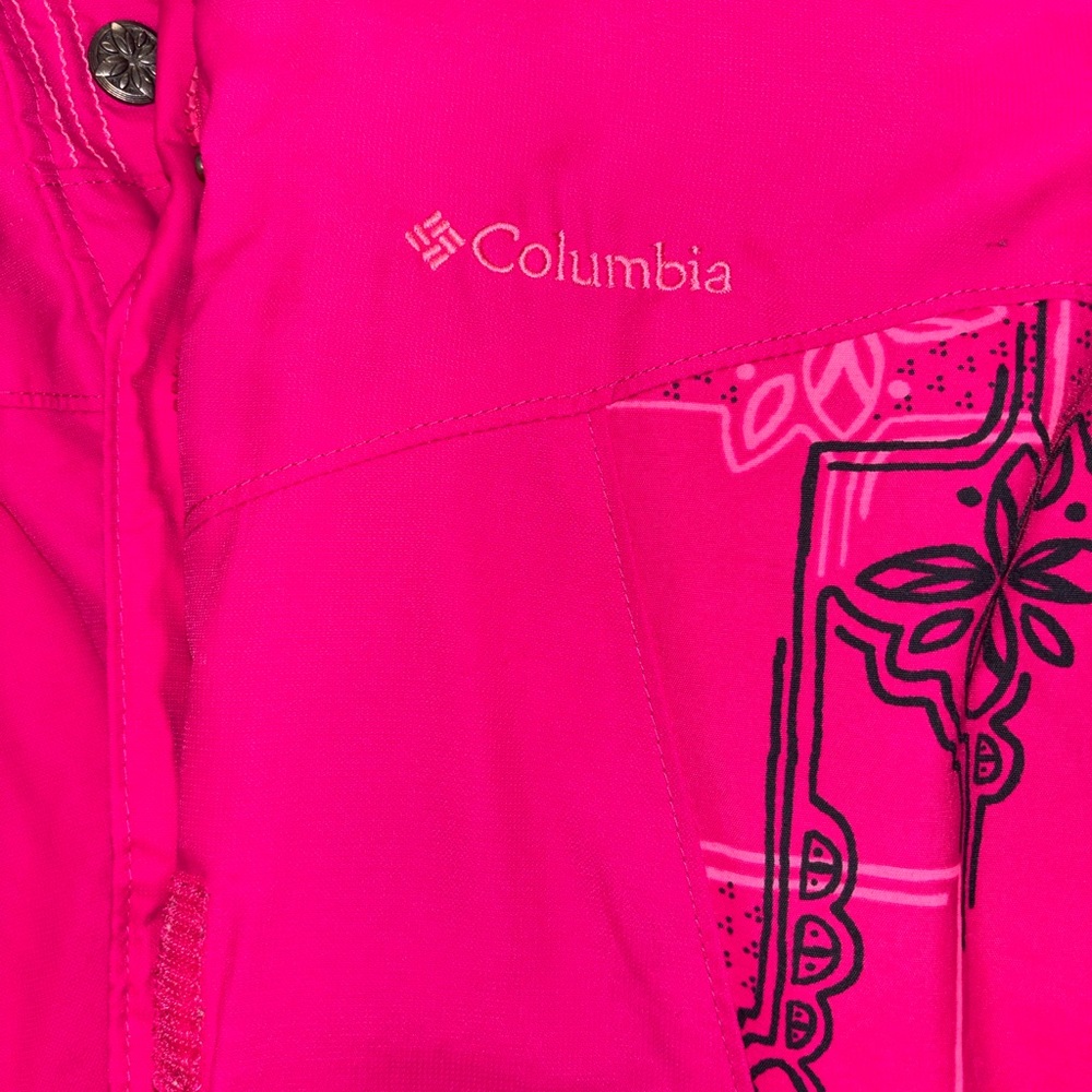 Columbia Kids' Fuchsia Floral Puffer Jacket - Picture 10 of 11